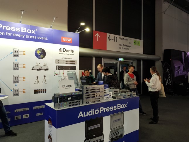 AudioPressBox at Prolight+sound 2018